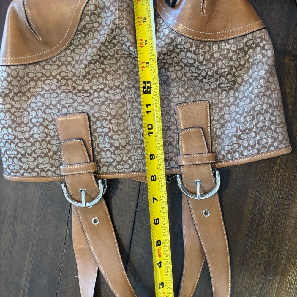 Vintage Coach Brown Leather Tote Bag 6383 - Picture 8 of 8